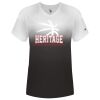 Women's V-Neck Ombre T-Shirt Thumbnail